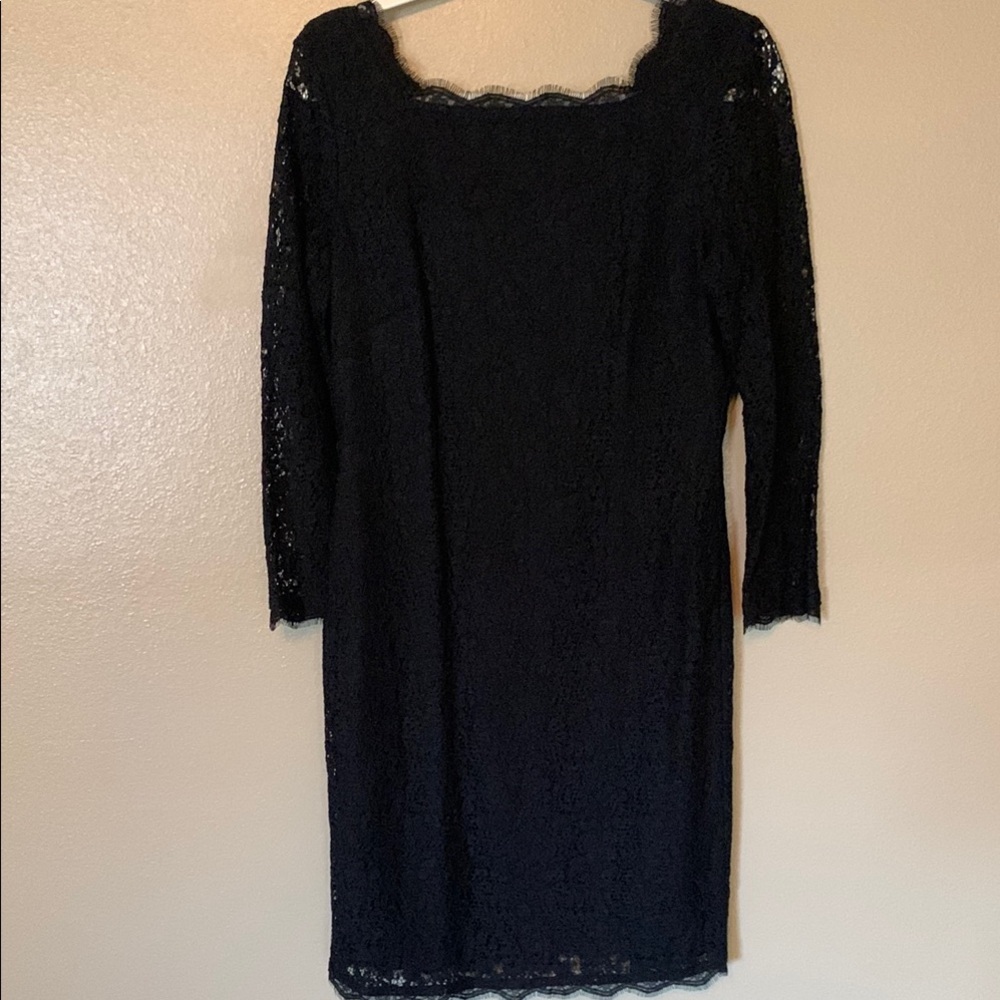 Cache Black lace sheath cocktail dress size 10